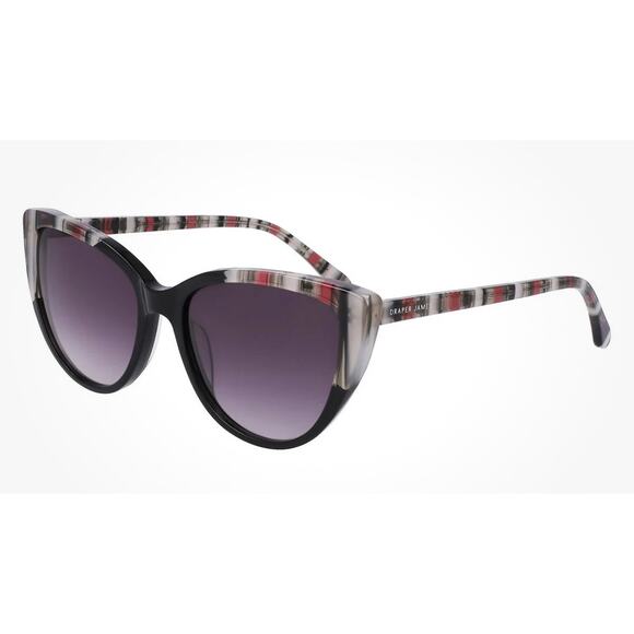 Draper James  Cat Eye Sunglasses – Black Stripe + Lenses (NWOT) DJ7045